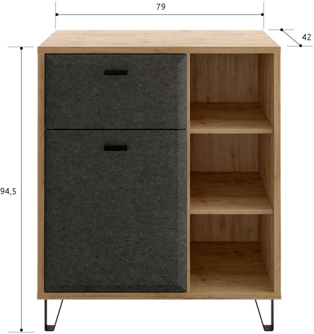 Тумба Грейс KOM1D1S