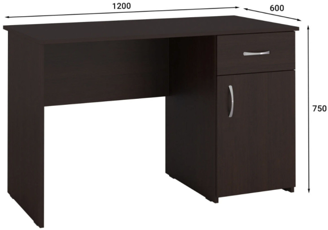 Стол письменный С-113K венге