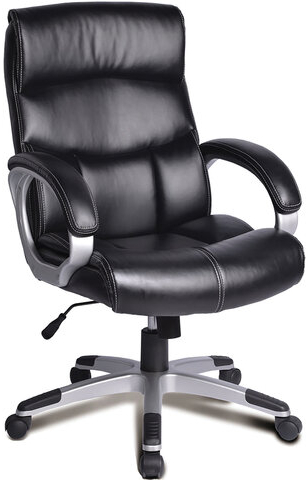 Кресло офисное BRABIX "Impulse EX-505", экокожа, черное, 530876