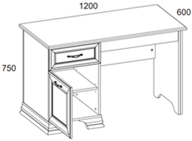 Стол письменный 120 Тиффани ANREX