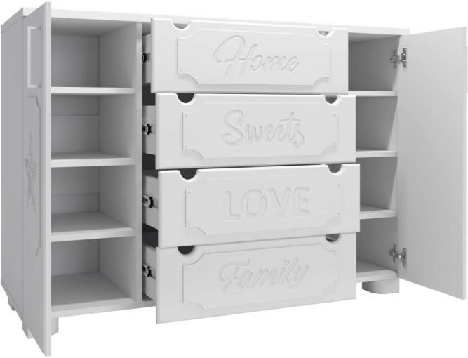 Комод ДримСтар ДС-17 белое дерево