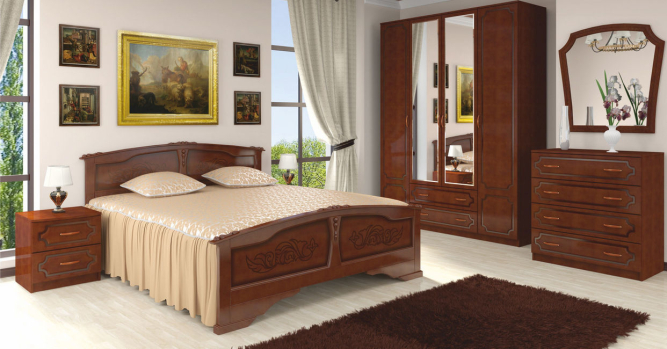 Спальня Лак компл.1 (модульная)