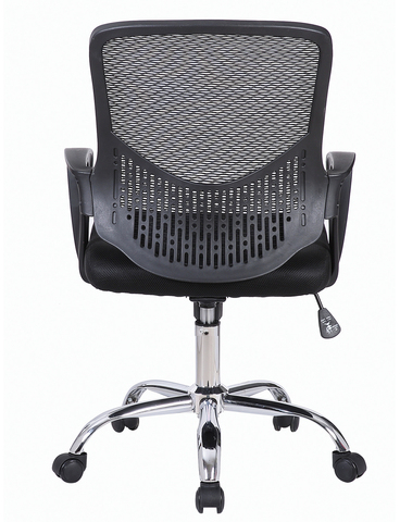 Кресло BRABIX "Next MG-318", с подлокотниками, хром, черное, 531834