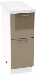 Шкаф нижний 2 ящика Кухня Валерия ШН2Я 300 (глянец)