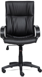 Кресло DAVOS кож/зам, черный, 36-6