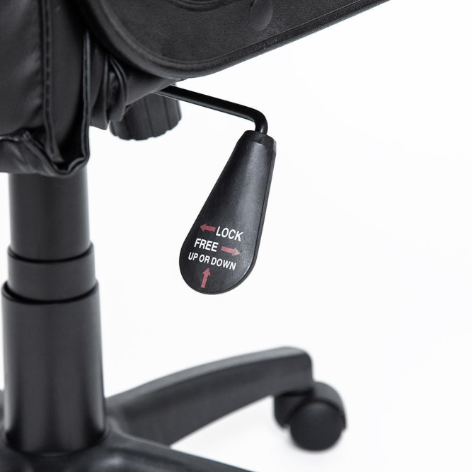 Кресло DAVOS кож/зам, черный, 36-6