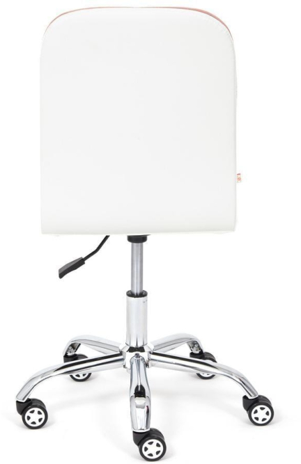 Кресло RIO флок/кож/зам , розовый/белый, 137/36-01