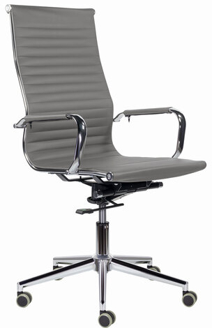 Кресло офисное BRABIX PREMIUM "Intense EX-531", экокожа, хром, темно-серое, 532542