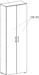 Шкаф платяной ОФ-31К