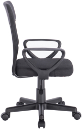 Кресло подростковое КОМПАКТНОЕ BRABIX "Jet MG-315", черное, 531839