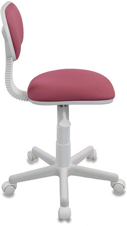 Кресло детское CH-W201NX, без подлокотников, пластик белый, розовое, 477005