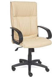 Кресло DAVOS кож/зам, бежевый, 36-34