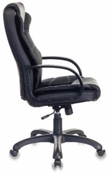 Кресло офисное CH-839/BLACK, экокожа, черное