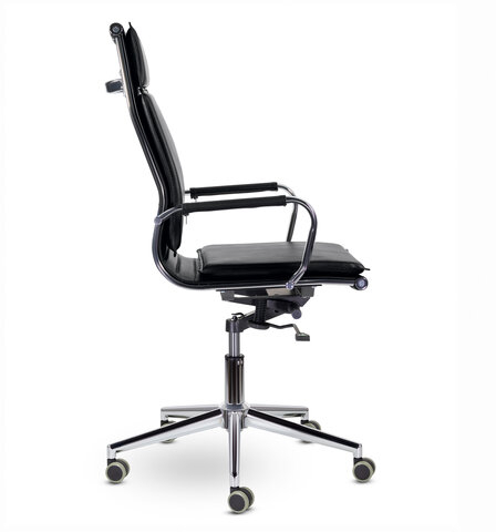 Кресло офисное BRABIX PREMIUM "Kayman EX-532", экокожа, хром, черное, 532543