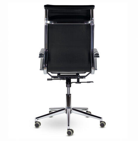 Кресло офисное BRABIX PREMIUM "Kayman EX-532", экокожа, хром, черное, 532543