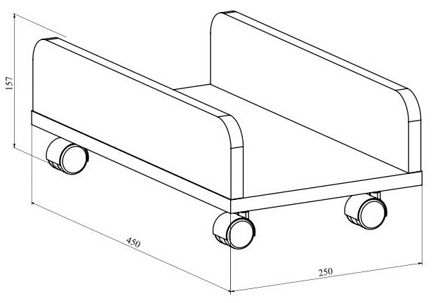Подставка под системный блок ОФ-25