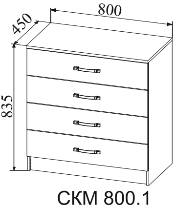 Комод Софи СКМ 800.1