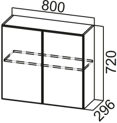 Шкаф навесной 800 Модус