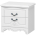Тумба прикроватная Лотос (Белый/ Белый жемчуг лак)