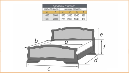 Кровать Лотос (лак)