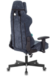 Кресло компьютерное Zombie VIKING KNIGHT, 2 подушки, ткань, синее, 1372993
