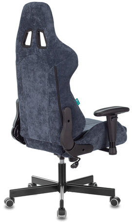 Кресло компьютерное Zombie VIKING KNIGHT, 2 подушки, ткань, синее, 1372993