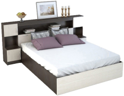 Кровать с прикроватным блоком Басса КР 552