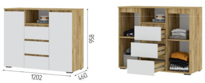 Комод КМ 01 Хелен