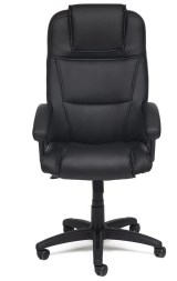 Кресло BERGAMO кож/зам, черный, 36-6