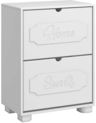 Тумба для обуви ДримСтар ДС-22 белое дерево