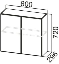 Шкаф навесной Ш800 Стайл