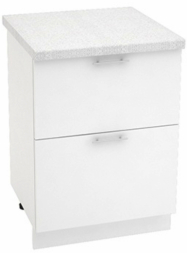 Шкаф нижний 2 ящика Кухня Валерия ШН2Я 600 (глянец)