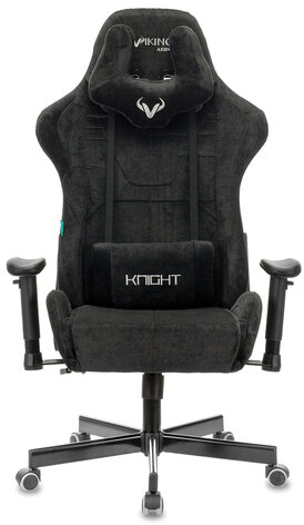 Кресло компьютерное Zombie VIKING KNIGHT, 2 подушки, ткань, черное, 1379928