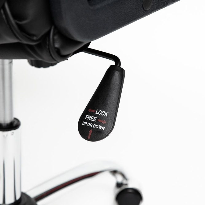 Кресло СН9944 Хром, кож/зам, черный, 36-6