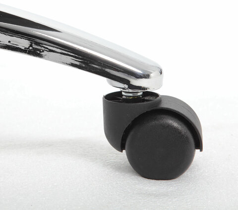 Кресло из натуральной кожи BRABIX PREMIUM &quot;Phaeton EX-502&quot;, хром, черное, 530882