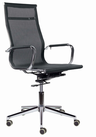 Кресло офисное BRABIX PREMIUM "Net EX-533", хром, сетка, черное, 532546