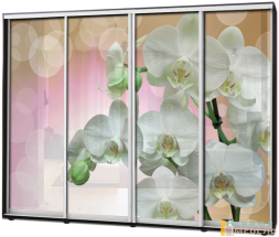 Шкаф купе 4х дв Фотопечать № 24