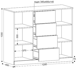 Комод Николь 8
