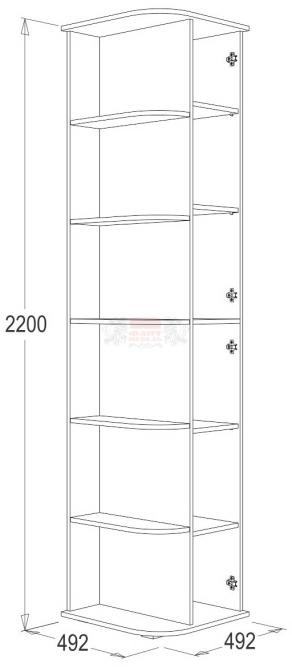 Шкаф крайний Ольга 14