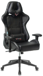 Кресло компьютерное Zombie VIKING 5 AERO, 2 подушки, экокожа, черное, 1216367