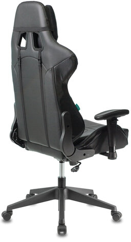 Кресло компьютерное Zombie VIKING 5 AERO, 2 подушки, экокожа, черное, 1216367