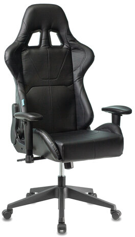 Кресло компьютерное Zombie VIKING 5 AERO, 2 подушки, экокожа, черное, 1216367