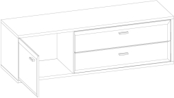 Тумба Грейс RTV1D2S