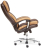 Кресло GRAND кож/зам/ткань, коричневый/бронзовый, 36-36/21