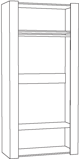 Шкаф для одежды Амели 13.133