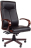 Кресло офисное "Элегант", СН 411, экокожа, дерево, черное, 7001364