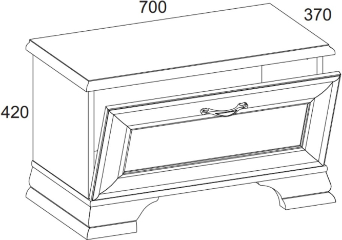 Тумба для обуви 1D Тиффани ANREX