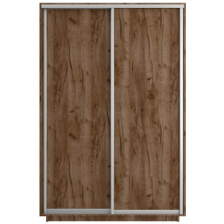 Шкаф-купе Экспресс 2-х дверный (ЛДСП) Крафт табачный