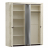 Шкаф для одежды  33.01 (4-х дв.) Лючия
