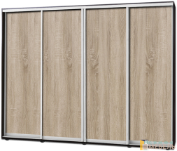 Шкаф купе 4х дв Комби 1 Дуб сонома